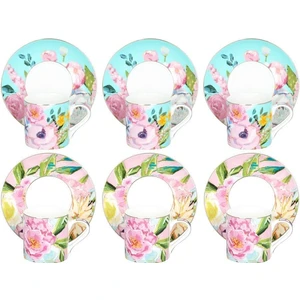 Peony Bone 6lı Kahve Fıncanı Setı