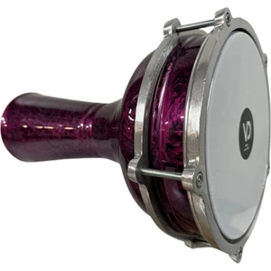 Darbuka 5 Numara Kırçıllı Siyah - Lila Boyalı