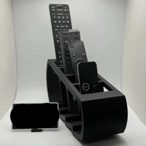 Dlc 3d Design 4 Gözlü Kumanda Organizer Standı Uzaktan Kumanda Düzenleyici Tv Kumandalık Modern