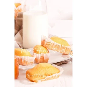 Trend Hediye Sepeti Cupcake Kalıbı Muffin Kek Kalıbı, Beyaz Ekler Kağıdı Büyük Boy Takribi 200 Adet  8,5x4 cm