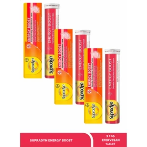 Energy Boost 15 Efervesan Tablet x 3 Adet