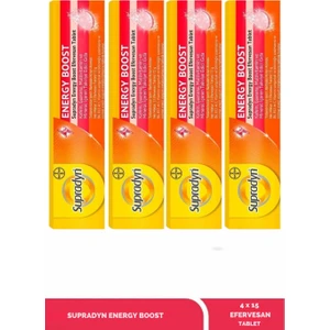 Energy Boost 15 Efervesan Tablet x 4 Adet