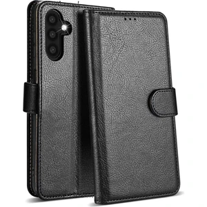 M.TK Moveteck Samsung Galaxy S25 Kılıf 360 Tam Kaplar Deri Dokulu Kapaklı Cüzdan Standlı Kartvizitli Kopçalı Kapak Kartlıklı