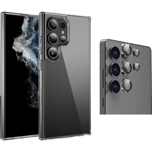 Samsung Galaxy S25 Ultra Kılıf Sararma Yapmayan Zore Droga Kapak + Safir Kamera Lens Koruyucu