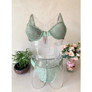 Fairy V Detaylı Dantelli Sütyen Takımı