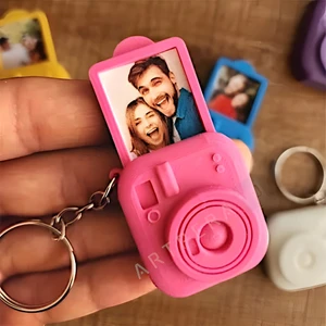 ArtPera 3D ARTPERA3D Mini Polaroid Anahtarlık Çanta Aksesuarı - Fotoğraf Koyulabilir Bölmeli