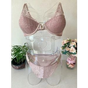 Fairy V Detaylı Dantelli Sütyen Takımı