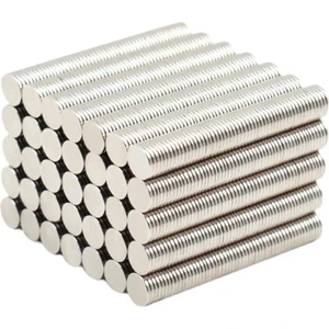Dünya Magnet 50 Adet 8X1MM Yuvarlak Neodyum Mıknatıs Magnet, Buzdolabı Magneti Mıknatısı