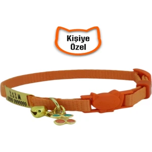 İsimli, Güvenlik Kilitli Kedi Tasması- , İsimlikli Kedi Tasması, Kedi Künyesi, Safety Click