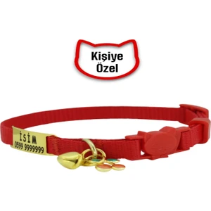 İsimli, Güvenlik Kilitli Kedi Tasması- , İsimlikli Kedi Tasması, Kedi Künyesi, Safety Click