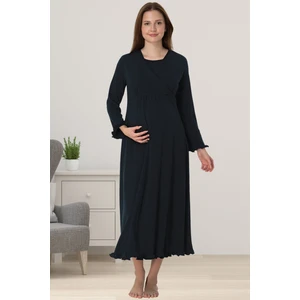 Lacivert Hamile Lohusa Gecelik