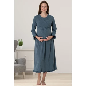 Antrasit Hamile Lohusa Gecelik