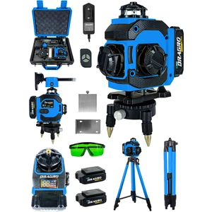 Pro 16 Köşe Yeşil Lazer Hizalama M Terazi 360° Mıknatıslı Çantalı Otomatik Hizalama Metre