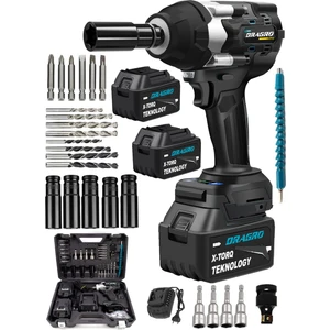 Alman Brushless 1000 Nm Kademeli Yüksek Torklu Somun Bijon Sökme  Akülü Vidalama Kömürsüz Motor