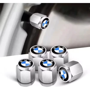 Bmw Logo Geniş Metal 4 Adet Sibop Kapak Takımı