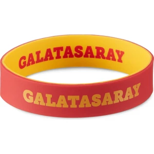 Lisanslı Bileklik Unisex Sarı Kırmızı Renkli Silikon Malzeme ile Tasarlandı