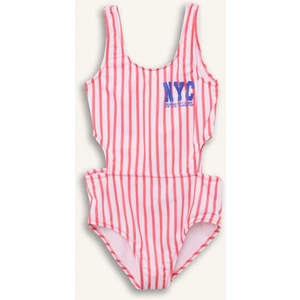 Kız Çocuk Çizgili Mayo