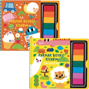 İlk Parmak Boyası Kitabım - Parmak Boyası Kitabım Hayvanlar 2'li Set