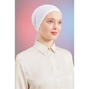 Kadın Penye Bone 3'lü Paket Siyah-Beyaz-Kiremit Rengi