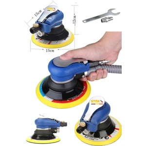 Çok Fonksiyonlu 150MM Havalı Orbital Zımpara Polisaj Temizleme Makinesi Yüksek Devirli 12000RPM