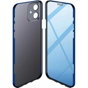 iPhone 12 Kılıf 360 Tam Koruma Lüx LED Kapak