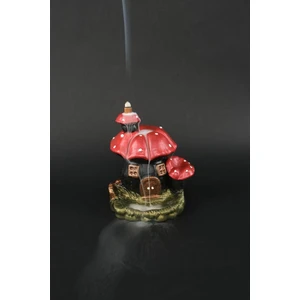 Tedi Sanat Mantar Ev (10 adet TÜTSÜ HEDİYELİ)Geri Akış Şelale Tütsülük Buhurdanlık Metalik