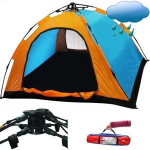 10-12 Kişilik Tam Otomatik Kamp Çadırı Kolay Kurulum Sineklikli
