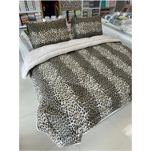 Çift Kişilik Leopar Welsoft Uyku Seti Çift Taraflı 195 x 215