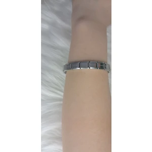 Stainless Steel Badelis Çelik Charm Silver Bileklik