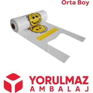 1 Adet  Gülen Yüz Orta Boy Rulo Poşet 400 gr