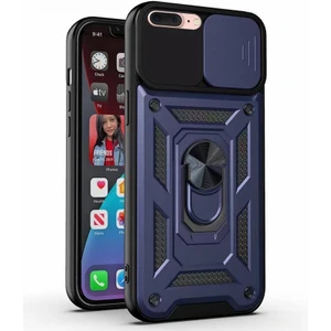 Piyasa Sepeti Kızaklı Tank Kılıf Apple iPhone 8 Plus Lacivert