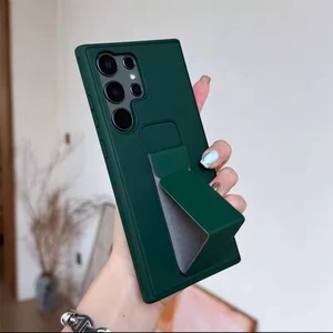 Samsung Galaxy S24 Ultra Kılıf Kamera Çıkıntılı Standlı Yumuşak Dokulu Renkli Esnek Silikon Kapak