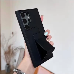 Samsung Galaxy S24 Ultra Kılıf Kamera Çıkıntılı Standlı Yumuşak Dokulu Renkli Esnek Silikon Kapak