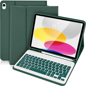 Apple iPad 10. Nesil 10.9 2022 Uyumlu Bluetooth Klavyeli Kılıfı (Tablet Değildir)