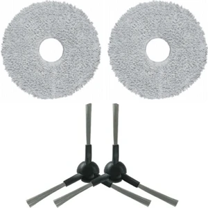 Dreame L10S Pro Gen 2 Uyumlu Yedek Mop ve Yan Fırça-4 Parça