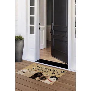 Napoli Home Kedili Baskılı Kaymaz Taban Silinebilir  Kapı Önü Paspası (40X60CM),PASPAS-20-RENKLİ,