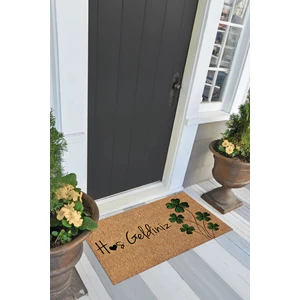 Napoli Home Hoşgeldiniz Yazılı Baskılı Kaymaz Taban Silinebilir  Kapı Önü Paspası (40X60CM),PASPAS-15-YEŞİL,