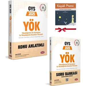 Data Yayınları 2025 GYS YÖK Görevde Yükselme ve Ünvan Değişikliği Sınavı Konu Anlatımlı Soru Bankası Seti