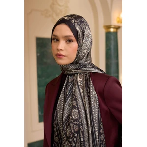 Kahve Vizon Hint Vual Şal -  5009-22