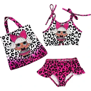 Arya Nisa Kids Kız Çocuk Lol Bebek Çantalı Bikini Takım