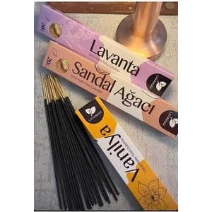 Tedi Sanat Çubuk Tütsü 60 Adet -- 3 Paket  (Lavanta-Sandal- Vanilya)