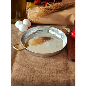 Moda Bakır Bakır Iç Dış Kalaylı Yumurta Sahani, Izgara Menemen Tava