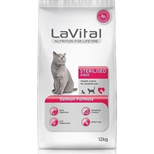 La Vital Sterilesed Somonlu Kısırlaştırılmış Yetişkin Kedi Maması 12 KG