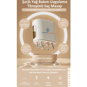 Mikroakım ve Kırmızı Işık Teknolojili Saç Masaj Aleti