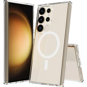Samsung Galaxy S25 ULTRA Kılıf Şeffaf Magsafe Magnetik Kamera Çıkıntılı Kılıf Kablosuz Şarj Uyumluluğu, Darbe Emici