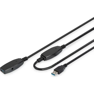 USB 3.0 USB Repeater / Uzatma Kablosu, 15 metre&lt;br&gt;Digitus Active USB 3.0 extension cable, 15 m