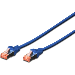CAT 6 SFTP/PIMF (Pairs In Metal Foil) Patch Kablosu, 0,5 metre, LSZH, AWG 26, Mavi Renk