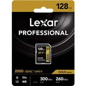 128GB 2000X 300mb/sn UHS-II SDXC Hafıza Kartı