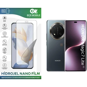 ECR MOBILE Honor Magic 7 Lite ile Uyumlu Hidrojel Nano Ekran Koruyucu Film Mat(Tempered Cam Değildir!)