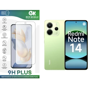ECR MOBILE Redmi Note 14 Ekran Koruyucu Mat Parmak Izi Bırakmayan Uyumlu Esnek Nano Kırılmayan